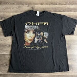 Cher Farewell‎ Tour T Shirt Mens 2XL XXL 2005 Tee Hollywood Bowl Pop Rock Dance